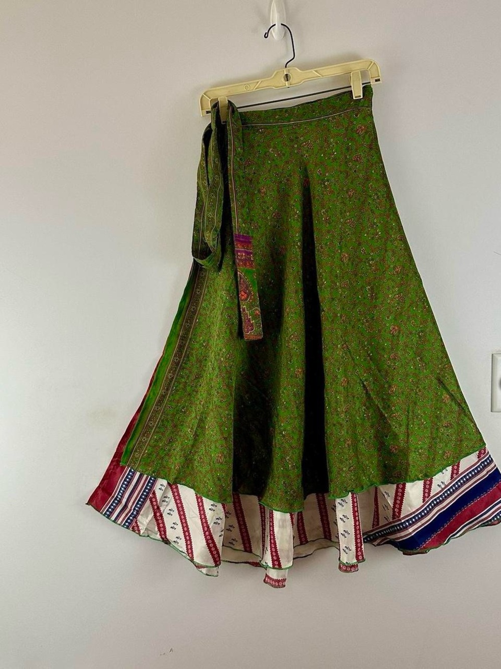 Reversible Wrap Maxi Skirts BINS315